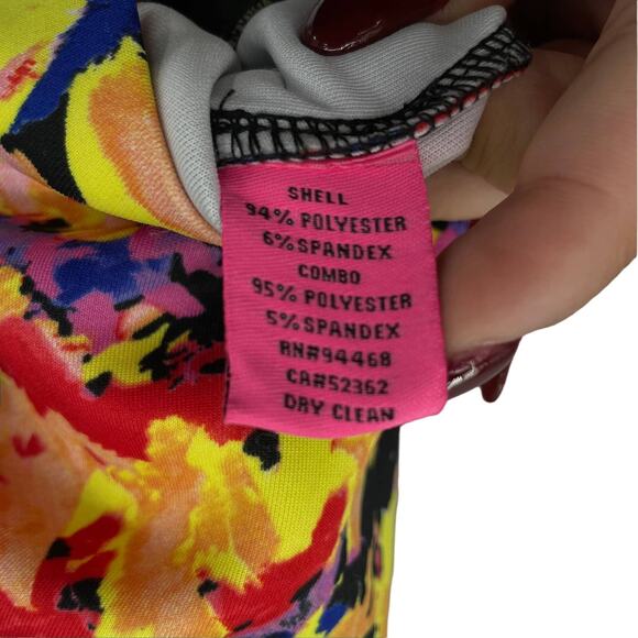 Betsey Johnson Scuba Fit n Flare Floral Bottom Dress - Picture 7 of 10